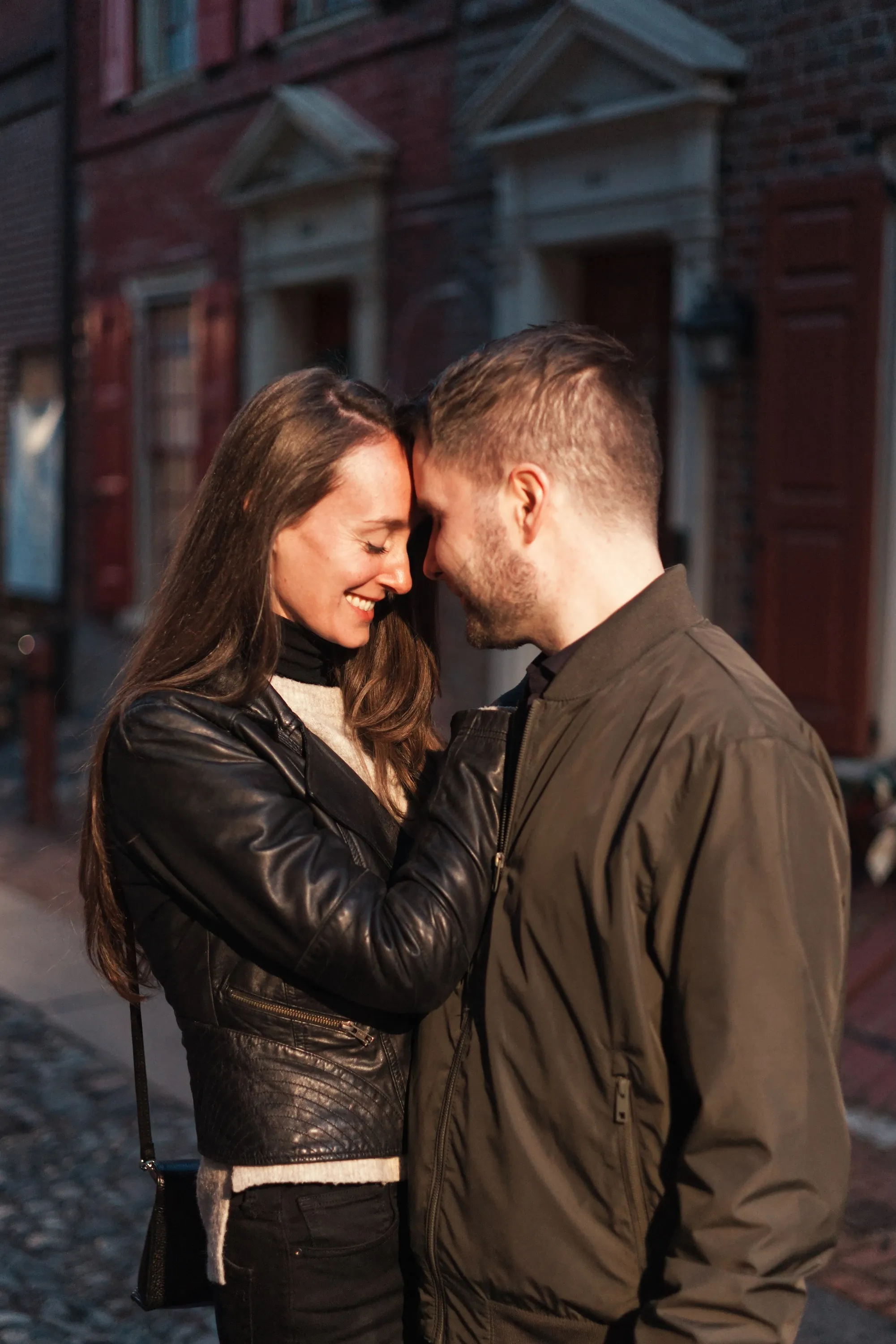 Couples session in Old City Philadelphia